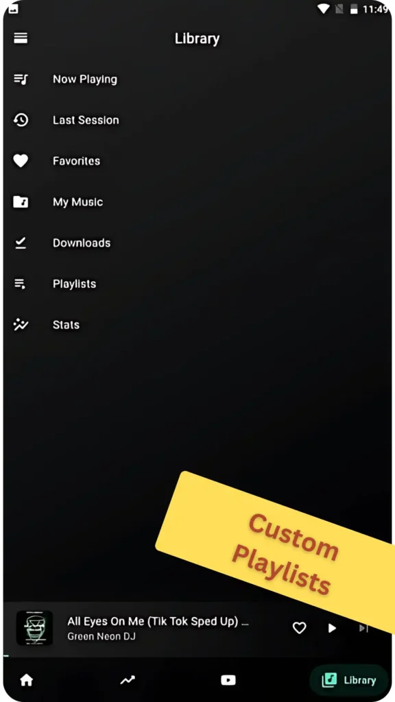 BlackHole APK Custom Playlists